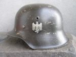 QUINTESSENTIAL MID WAR M42 CKL64 SD HEER HELMET WITH STONE MINT DECAL(H-12)