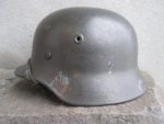 M40 Q64 ND COMPLETE HELMET WITH CRUDE LATE WAR FACTORY DRIPS(HN-03)