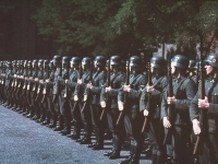 At Attention in the Siegfried Line