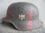 COLOSSAL M42 ET70 2470 VET ART HELMET WITH A FLAWLESS FACTORY DECAL(H-01)